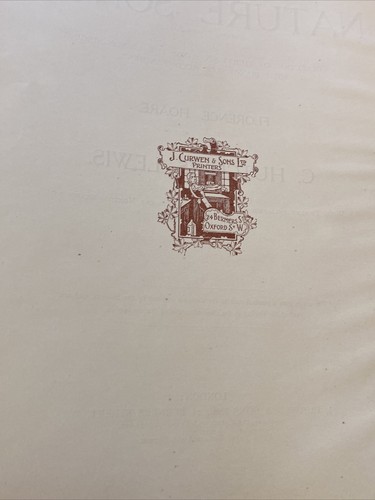 Nature Songs 1903 Hardcover 36 Songs Pianoforte Accompaniment J Curwen & Sons - Picture 11 of 12