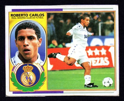 roberto-carlos-real-madrid-1996-97-cromo-panini-la-liga-este-96-97