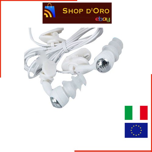 AURICOLARI CUFFIE LETTORE MP3 SUBACQUEO JACK VITE WATERPROOF NUOTO PISCINA  IPX8 | eBay