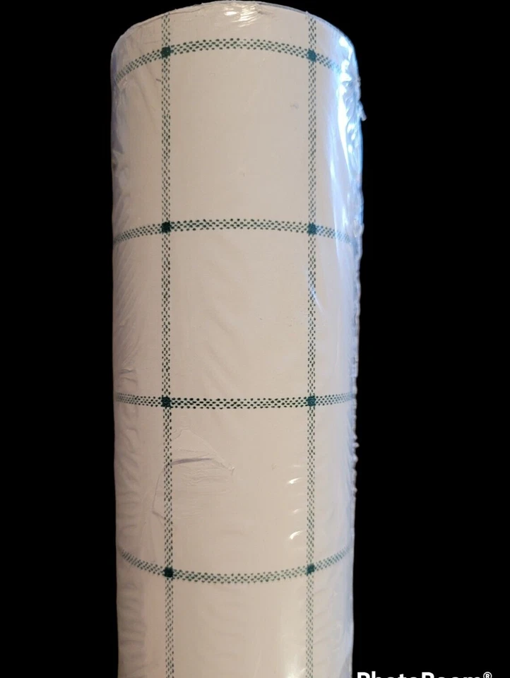 Vintage Waverly Wallpaper Pre-pasted Double Rolls Windowpane Hunter Green check - Image 2 of 4