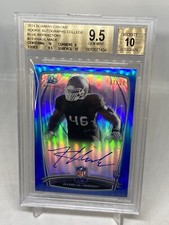 2014 BOWMAN CHROME BLUE REFRACTOR Rookie Rc AUTO KHALIL MACK /99 BGS 9.5/10 RARE