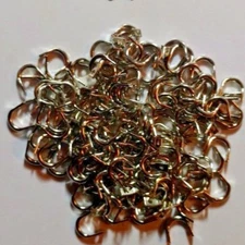 50 EASY SPIN stirrup style NICKEL CLEVIS #2 USA Worm Rig Harness Making Spinners