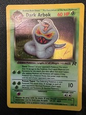 Pokemon Cards Team Rocket Dark Arbok 2/82 HOLO Rare TCG WOTC MP
