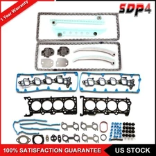 Timing Chain Kit+w/o Gears Head Gasket Set For 03-03 Ford E-150 Club Wagon 4.6L