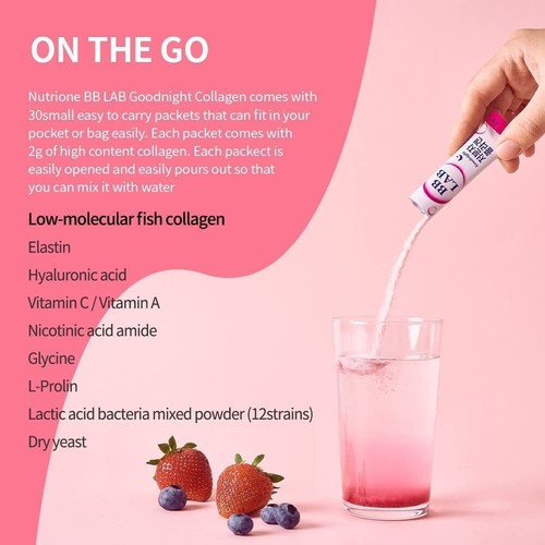 BB LAB Good Night Collagen (JUEGO DE REGALO - 2 TUBOS 60 PALOS) -Corea Belleza y Salud - Imagen 7 de 9