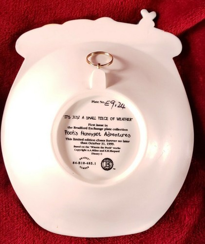 Vintage Bradford Exchange Pooh's Hunnypot Adventures Wall Plaques 3-D - Set Of 2 - Picture 7 of 10