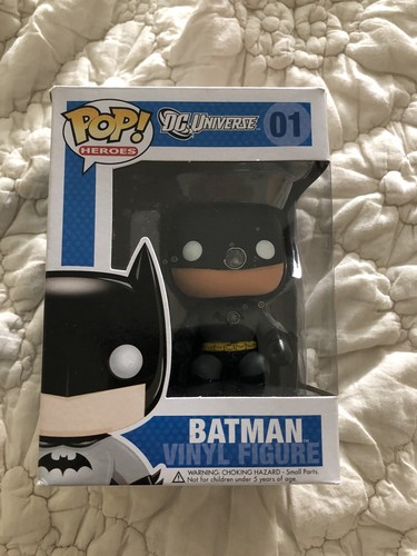 Funko Pop original batman 01, vintage, very rare, box damage not Bobblehead - Picture 1 of 7