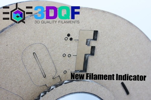 Filamento stampante 3D 3DQF argento mezzanotte made nel Regno Unito PLA 1,75 mm tutto 3D Aldi Balco - Foto 4 di 6
