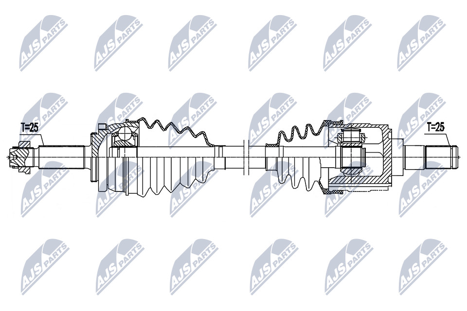 NPW-HY-618 NTY Drive Shaft for HYUNDAI,KIA