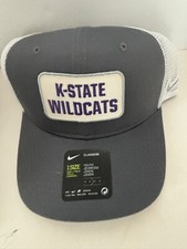NEW Kansas K State Wildcats Gray Cap hat Nike Youth Clsassic Trucker