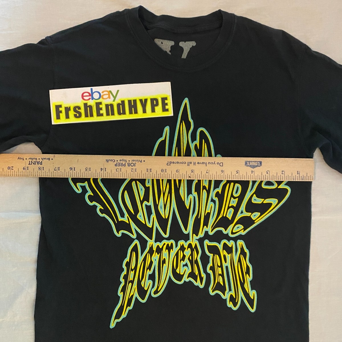 VLONE x Juice Wrld Legends Never Die T-Shirt Sz Small Black Green