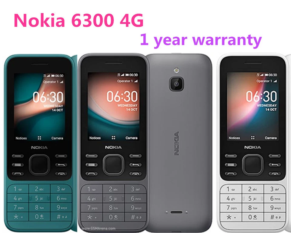 NEW ! Nokia 6300 4G LTE Cell Phone 3 Colors Unlocked Dual GSM KaiOS cell Phone - Image 2 of 4