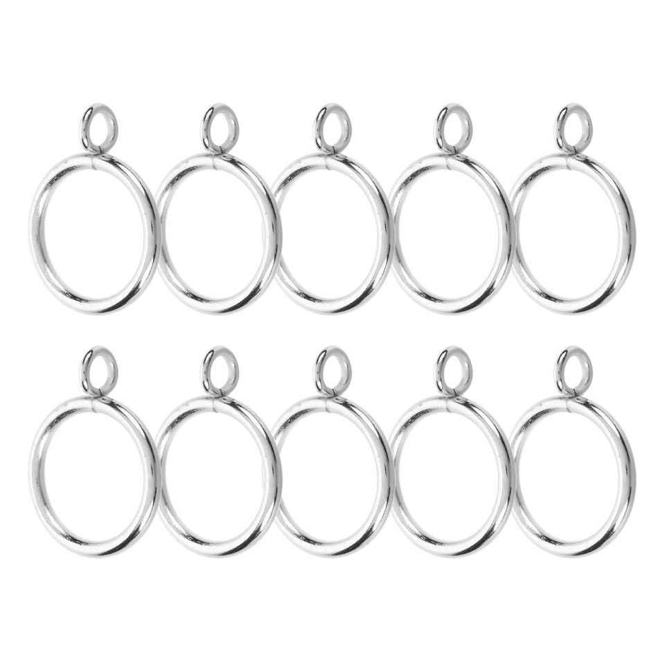 10pcs Eyelet Curtain Rings Drapery Rings with Eyelets Curtain Rod