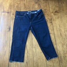 Womens Levis 314 Shaping Straight Stretch Denim Blue Jeans Size 34