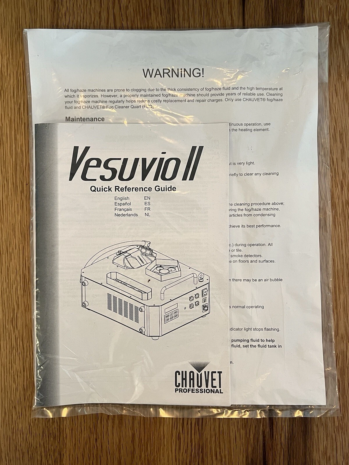 Chauvet DJ Vesuvio II RGBA+UV Fog Smoke Machine DMX With Power Cable Unwired 5