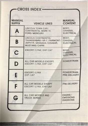 1982 Ford Car Shop Manual Body Chassis Electrical - Picture 2 of 3