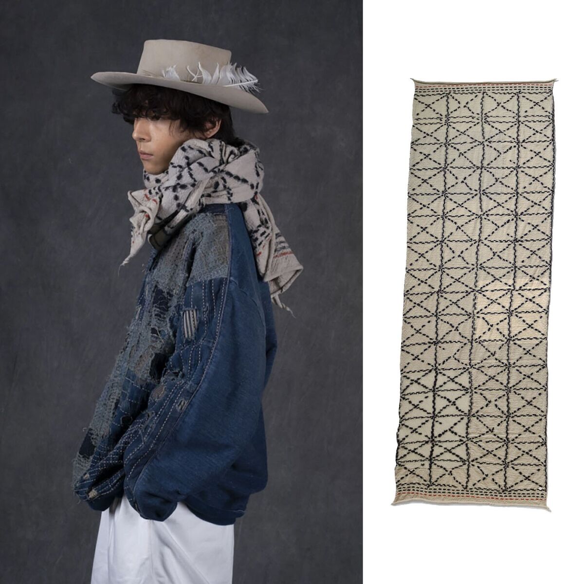 Kapital Milling Wool Muffler Kapital Milling Wool Muffler