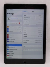 Apple iPad Air A1474 32GB Space Gray WiFi *USED* *READ*