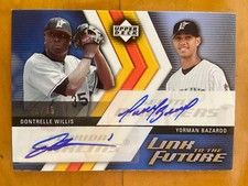 DONTRELLE WILLIS 2005 UD Link to the Future Auto Autograph Baseball Card #d /35