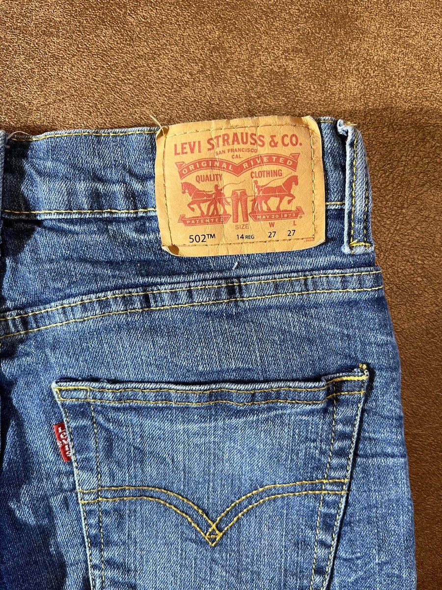 Signature Levi Strauss 502 Blue Jeans Women's Size 14 Signature Levi Strauss 502 Blue Jeans Women's Size 14