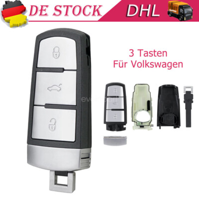 3 Tasten Schlüssel Gehäuse Für VW Passat 3C B6 B7 TDI TSI CC 3C Zündschlüssel