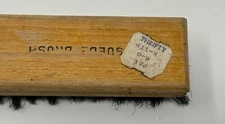 VINTAGE Suede Shoe Brush w/Wood Handle - Cleaning Brush Clothes Care THRIFTY TAG
