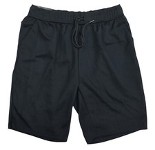 Blu Rock New York Drawstring Waist 9" Inseam Athletic Women's Shorts L NWT Black