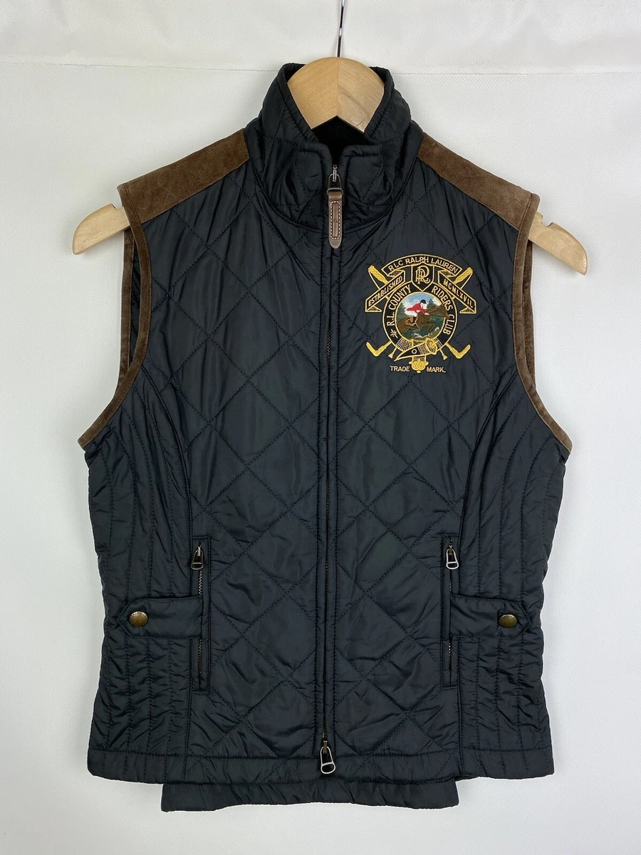 Vintage Ralph Lauren RL Country Riders Club ladies quilted vest