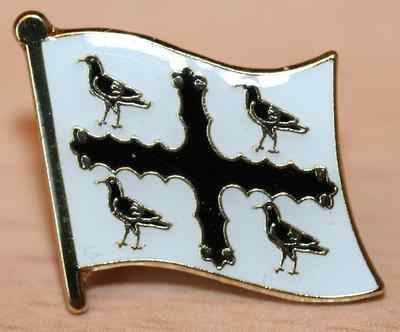Flintshire Wales County Flagge Emaille Pin Abzeichen UK Great Britain