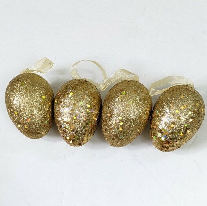 Golden Easter Eggs Set