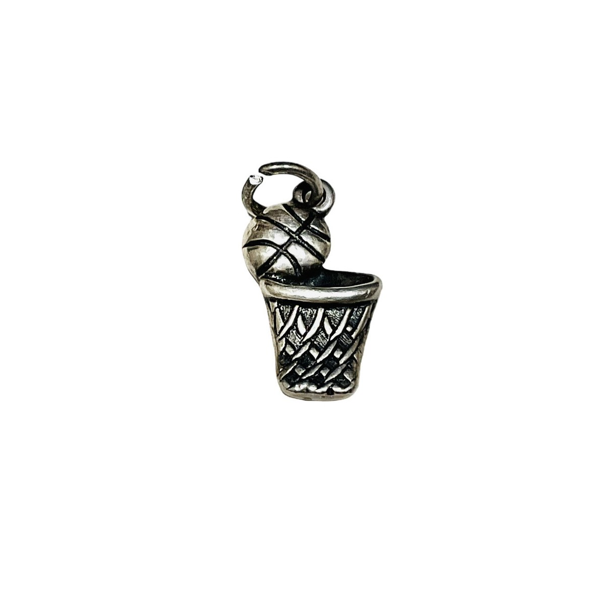 Basketball Hoop Charm Sterling Silver Basketball Hoop Charm Sterling Silver