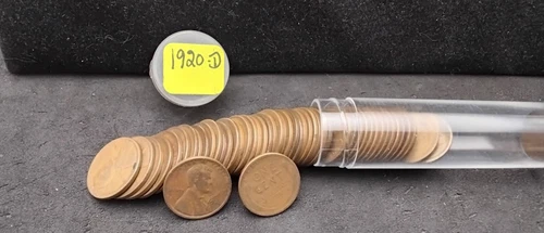 1920-D LINCOLN WHEAT CENT ROLL - GOOD +     AA