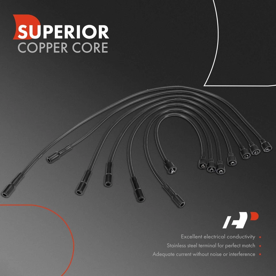 7x Spark Plug Wire Set for Dodge Dakota B150 B250 D100 D250 D150 W100 W150 3.9L - Image 2 of 4