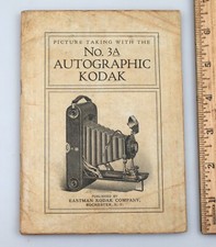 Vintage 1918 Kodak No. 3A Autographic Camera Manual