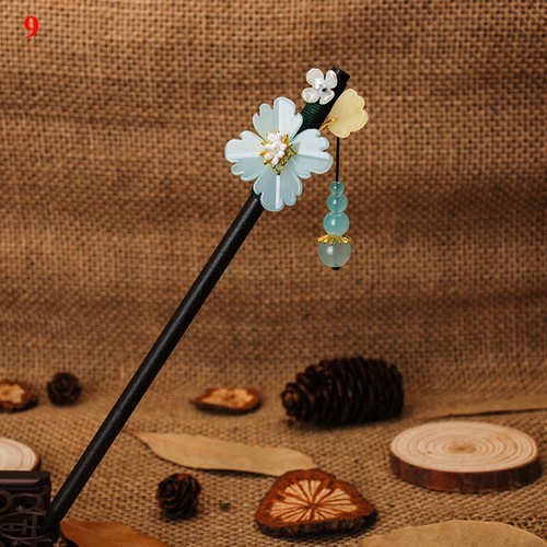 Women Wooden Hairpin Chinese Style Vintage Headwear Chopstick Hair Sticks - Picture 91 of 100