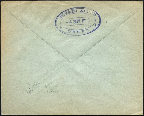 Bolivien Bolivia 1929 Erstflugbrief Early First Flight Cover Rom Italien / 93 - Bild 2 von 2
