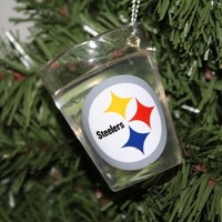 Pittsburgh Steelers Shot Glass Ornament on sale Pittsburgh Steelers Shot Glass Ornament on sale