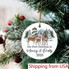 Our First Christmas as Mommy and Daddy, New Parents Ornament, New Parents Exp...