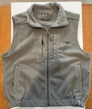 Drake Solid Vest Large Green Mens Full Zip Fleece Windproof Layering Hunting
