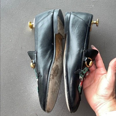 Gucci Panther Brixton Black Leather Loafers Mens size 6 Gucci Panther Brixton Black Leather Loafers Mens size 6 made  main image 4