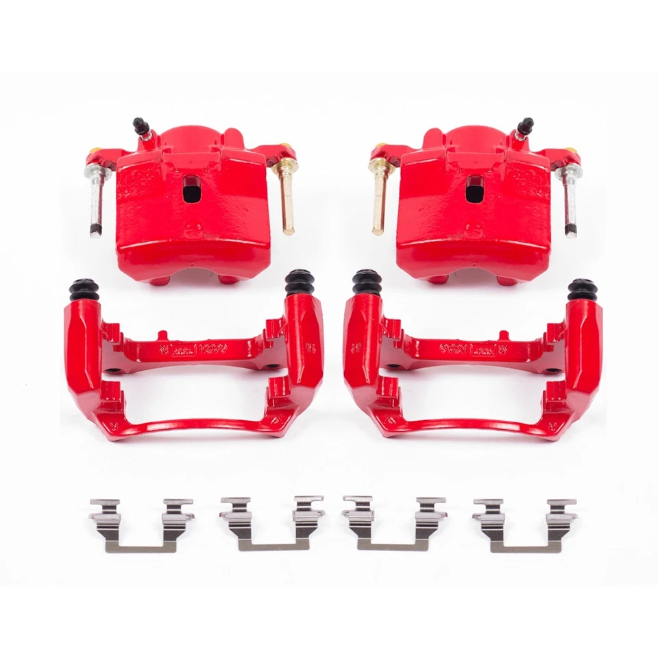 Juego de pinzas de freno delanteras S4910A Powerstop de 2 ruedas para Chevy Chevrolet Malibu Sky Foto 2 de 2