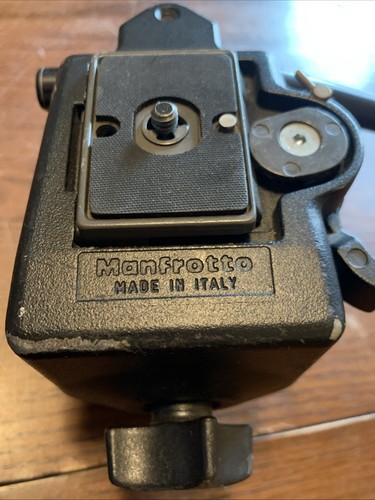 Manfrotto Video Tripod Fluid Head w/ Quick Release Plate Camera Photo Equipment - Picture 10 of 10