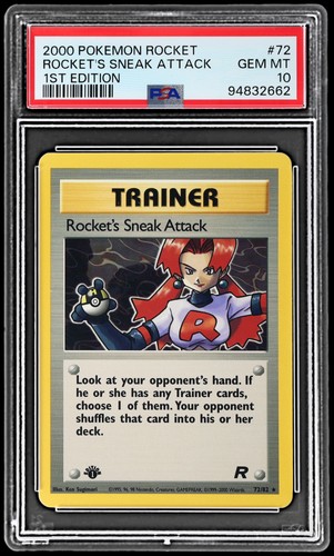 Rocket's Sneak Attack (1st Edition) graded PSA 10 for sale on eBay