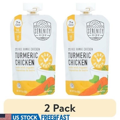 Organic Toddler Food 2 Pack Turmeric Chicken Puree Nutrient Rich No Added Sugar