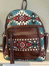 Myra Backpack Leather Trim NWT