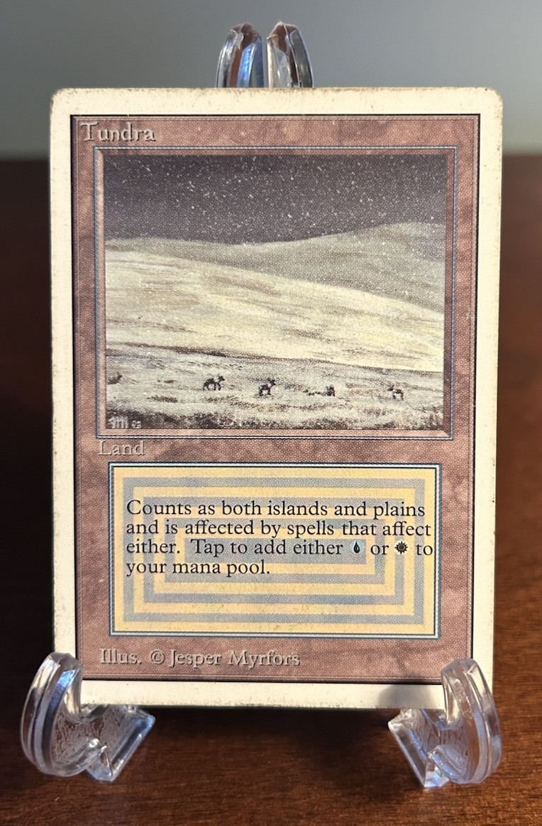 『MTG』デュアルランド tundra MTG Tundra Unlimited Heavy Play Magic The Gathering Dual Land