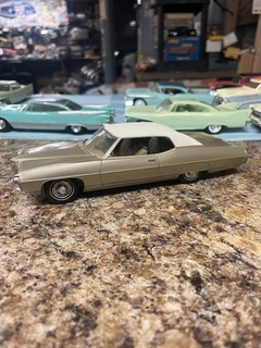 dealer promo model cars 1969 Pontiac Bonneville Coupe Gold Needs Work ￼