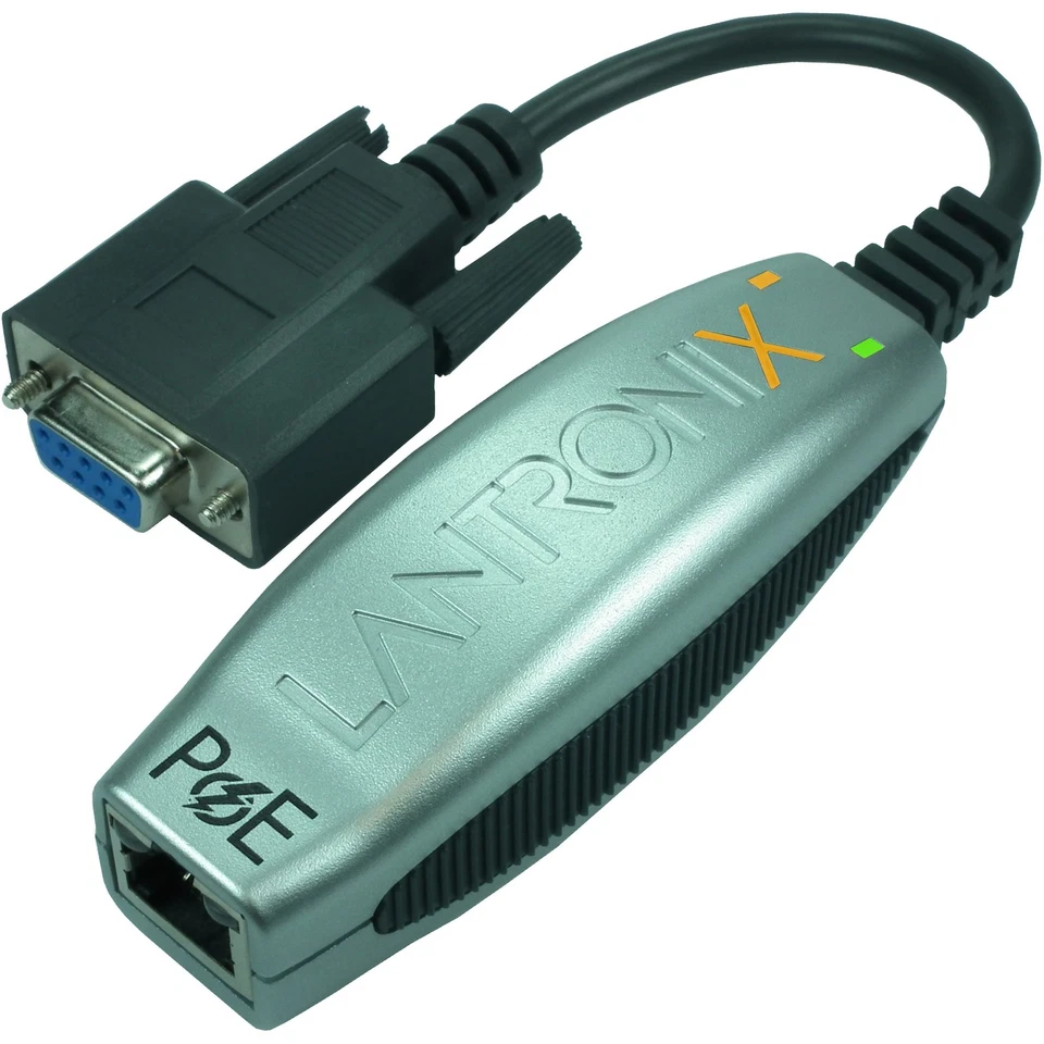 Lantronix Compact 1-Port Secure Serial (RS232) to IP Ethernet Device Server; Up - Image 2 of 2