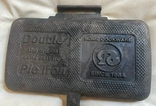 Vtg Rome Cookware Original Cast Iron Double Pie Sandwich/Dessert Mold - Camping
