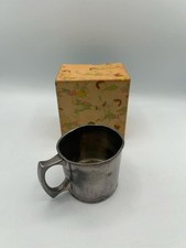 Vintage Silver Plated Baby Cup With Box